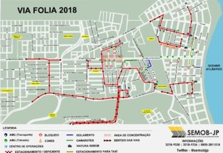 FOLIA DE RUA: Confira trajetos de ônibus para curtir a folia em João Pessoa