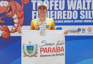 Paraibano conquista três vitórias no Torneio Norte Nordeste de Natação