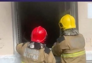 SUSTO! Princípio de incêndio atinge prédio da Funjope, no Centro de João Pessoa - VEJA VÍDEO
