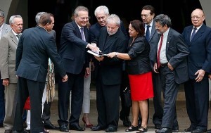 senadores PMDB com Lula