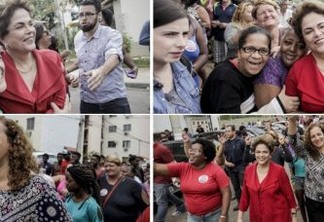 CONTRA TRAÍRAS: Dilma faz corpo a corpo com Jandira em Campina