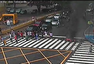 JOÃO PESSOA: Manifestantes liberam Integração, mas queimam pneus na Avenida Tabajaras