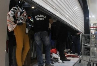 'Operação Vitrine' apreende roupas suspeitas de falsificação em lojas de João Pessoa