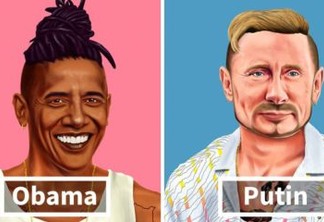 Artista recria imagens dos maiores líderes mundiais como Hipsters