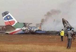 Avião cai e deixa 17 mortos no Sudão do Sul; 3 sobreviveram