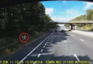 Homem é flagrado fazendo sexo com boneca inflável à beira de rodovia