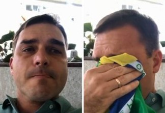 Internautas transformam vídeo de Flávio Bolsonaro chorando em meme - Veja Vídeo