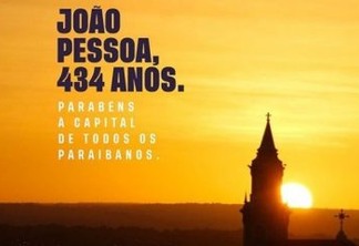 João Azevêdo e RC parabenizam a capital paraibana: 'João Pessoa é meu lugar' ressalta ex-governador