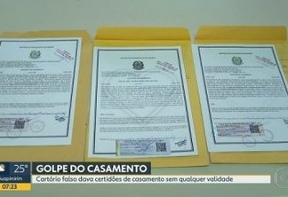 GOLPE DO CASAMENTO FALSO: Cartório emitia certidões de casamento sem validade desde 2013