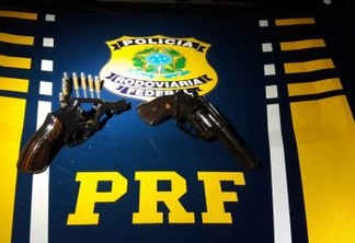 PRF prende dois homens e armas de fogo durante abordagem