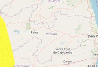 Inmet emite alerta amarelo de chuvas intensas para 25 municípios da Paraíba