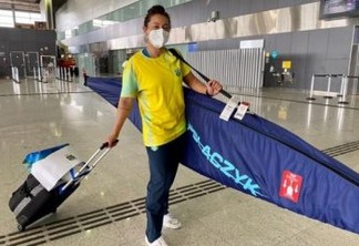 Ana Sátila é a primeira atleta brasileira a embarcar para Tóquio para a disputa dos Jogos Olímpicos