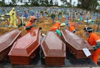 PANDEMIA: Brasil tem média de 90 mortes diárias por covid-19