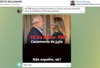 Apoiadores de Bolsonaro divulgam suposto endereço do casamento de Lula e incitam atos