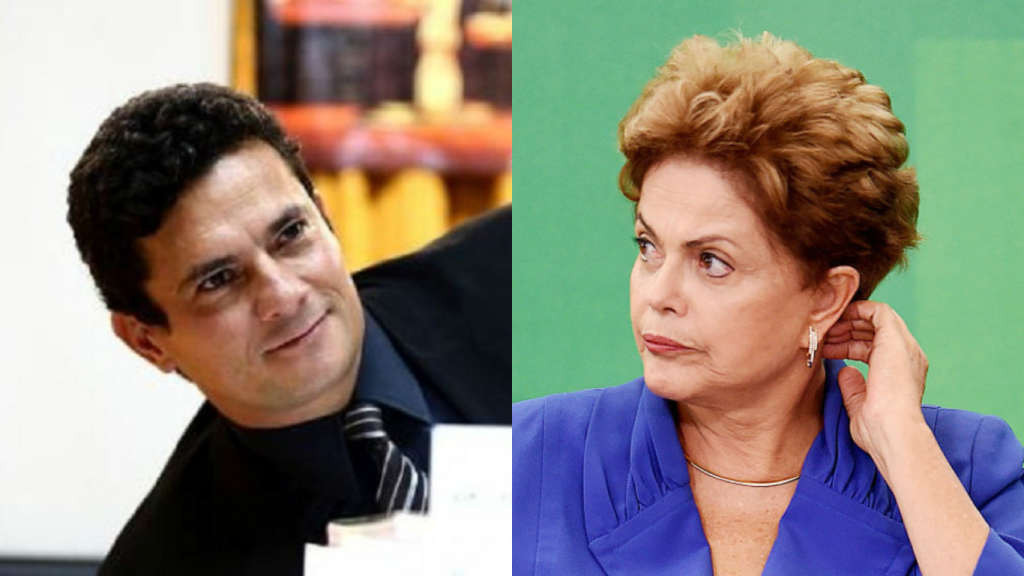 Montagem Moro e Dilma