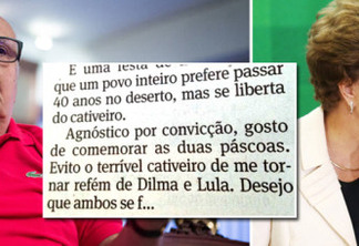 Colunista da Folha xinga Dilma e Lula