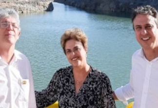Ao lado dos governadores da PB e CE Dilma desabafa: "Os golpistas não têm votos" - VEJA VÍDEO DA OBRA