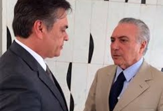Em reunião com Temer, Cássio pede solução para a grave crise hídrica na Paraíba - VEJA VÍDEO