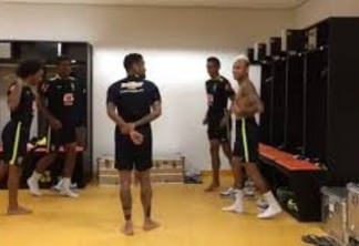 Só na coreografia! Neymar e Marcelo comandam dancinha no vestiário - VEJA VÍDEO