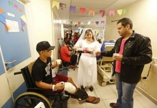 Festa junina em ala de ortopedia do Hospital de Base alegra pacientes