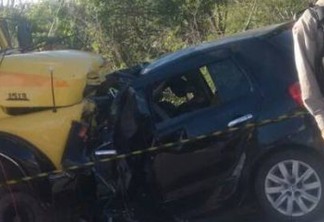 TRAGÉDIA NO TRANSITO: Batida frontal em caminhão mata empresário e sanfoneiro em Picuí