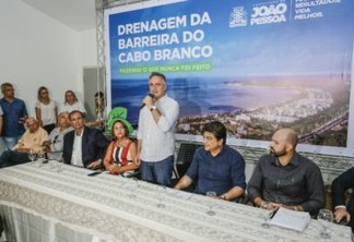 Luciano Cartaxo autoriza início das obras de drenagem da Barreira do Cabo Branco