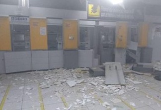 BANCOS SEM SEGURANÇA:  Quadrilha fortemente armada explode mais uma agência bancária na Paraíba nesta segunda-feira - VEJA VÍDEO