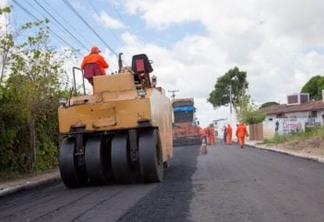 Binário de Tibiri segue em obras com asfaltamento de vias em Santa Rita