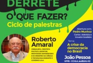 Ex - ministro do governo Lula, Roberto Amaral realiza palestra em João Pessoa