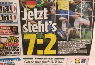 Jornal alemão volta a provocar brasileiros: 'Agora está 7 a 2'