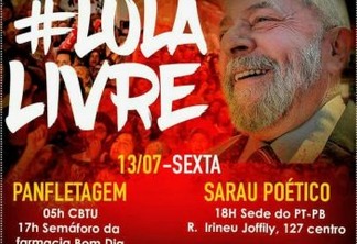 PT-PB realiza mobilizações em João Pessoa nesta sexta-feira
