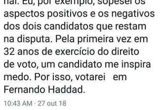 “Algoz” do PT, Joaquim Barbosa anuncia voto em Haddad