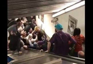 VEJA VÍDEO: Acidente em escada rolante deixa pelo menos 20 feridos