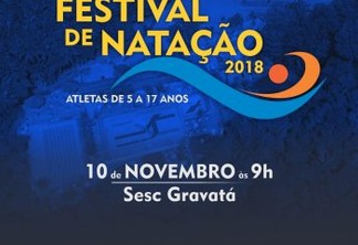 Inscrições abertas para Festival de Natação em João Pessoa