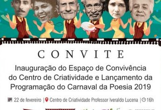 Prefeitura de Conde lança programação oficial do “Carnaval de Poesia” nesta sexta-feira
