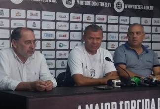 Marcinho Guerreiro fala em "grande oportunidade" ao ser apresentado como técnico do Treze