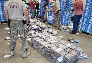 TRÁFICO INTERNACIONAL: PF apreende 1 tonelada de cocaína em carga de mangas no porto de Natal