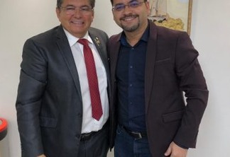 COMPROMISSO: Berg Lima se reúne com presidente da ALPB Adriano Galdino e sela aliança
