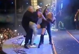 Joelma é atacada por homem durante apresentação em show