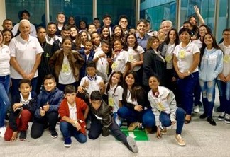 Crianças do projeto Ação Social pela Música da Prefeitura de João Pessoa já estão em São Paulo para apresentação no Theatro Municipal em concerto da Orquestra Bachiana Filarmônica