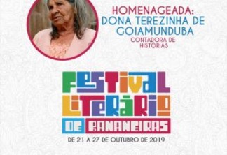 Bananeiras realiza I Festival Literário nos dias 21 a 27 de Outubro