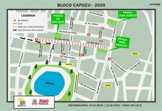 Semob-JP modifica trânsito no Centro e reforça linhas de ônibus para o desfile do Cafuçu