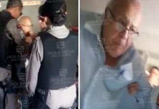 'DESACATO': Policiais militares prendem parlamentar de 80 anos em Patos - VEJA VÍDEO