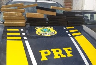 Polícia Rodoviária Federal apreende mais de 40 quilos de maconha na Paraíba