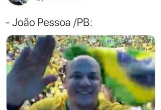 Bolsonaro compartilha vídeo gravado por Cabo Gilberto em manifestação na PB; ASSISTA