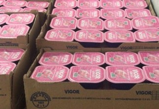 Banco de Alimentos Mesa Brasil Sesc doa mais de 1,5 tonelada de iogurte durante pandemia na Paraíba