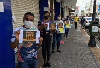 Sindicato dos comerciários acusa lojistas de obrigar trabalhadores a participarem de manifestação