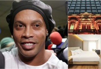 Preso em hotel de Luxo, Ronaldinho ganha sala para 'embaixadinhas e brincadeiras'
