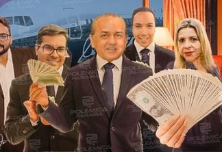 FARRA DAS DIÁRIAS: CMJP gastou R$ 60 mil com hospedagem e alimentação para bancar vereadores e servidores