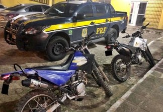 PRF na Paraíba recupera três motocicletas roubadas durante abordagens diferentes